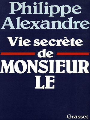 cover image of Vie secrète de Monsieur le